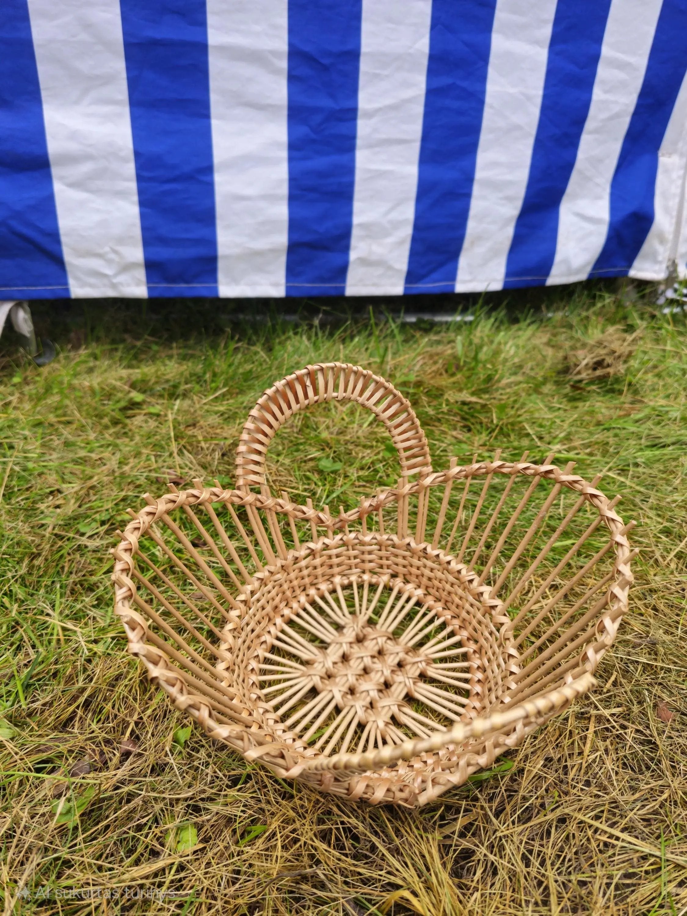 Handwoven Decorative Bowl - Oval Woven Basket for Fruit Display & Rustic Kitchen Decor - NaturelyWoven
