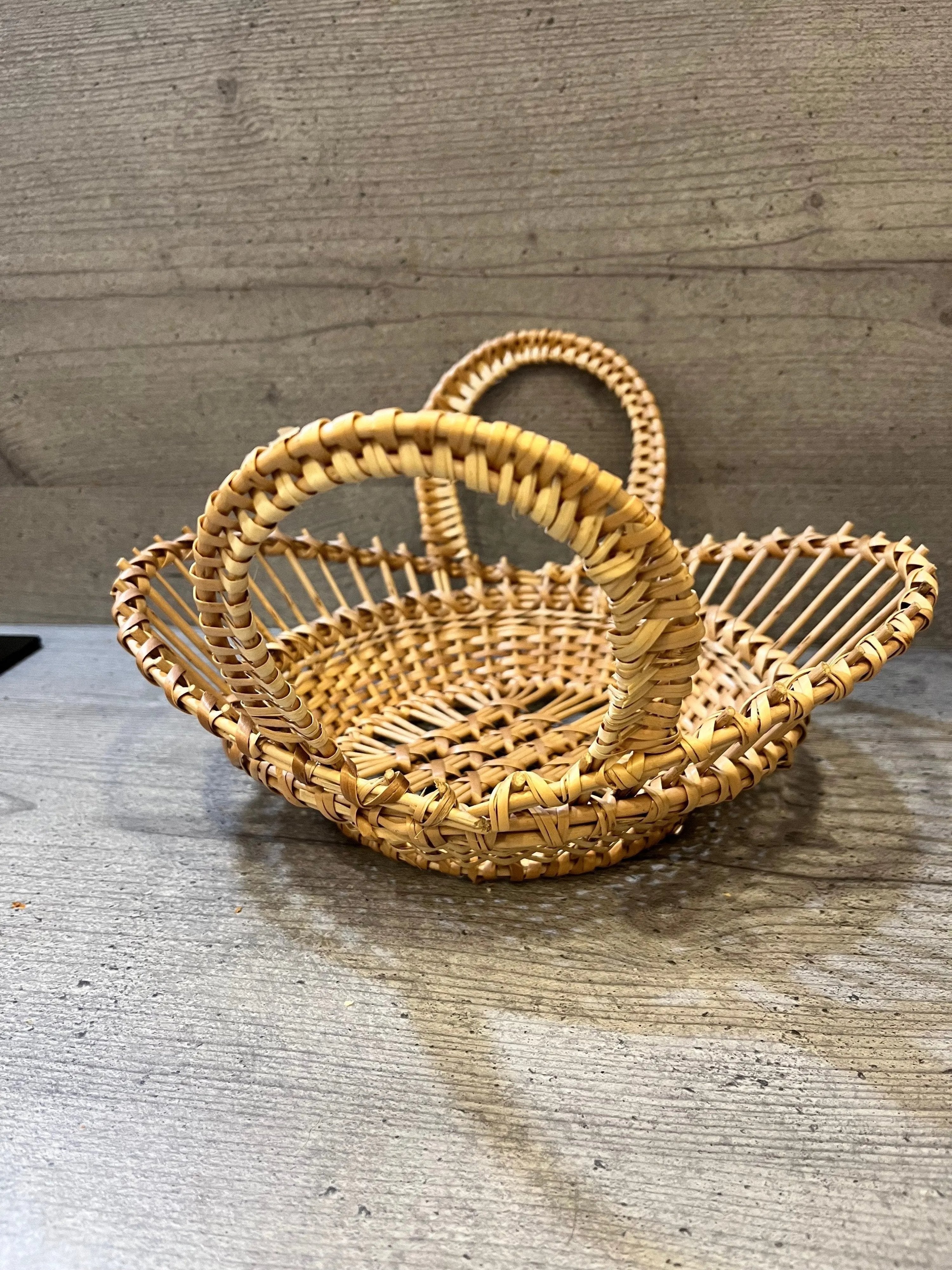 Handwoven Decorative Bowl - Oval Woven Basket for Fruit Display & Rustic Kitchen Decor - NaturelyWoven