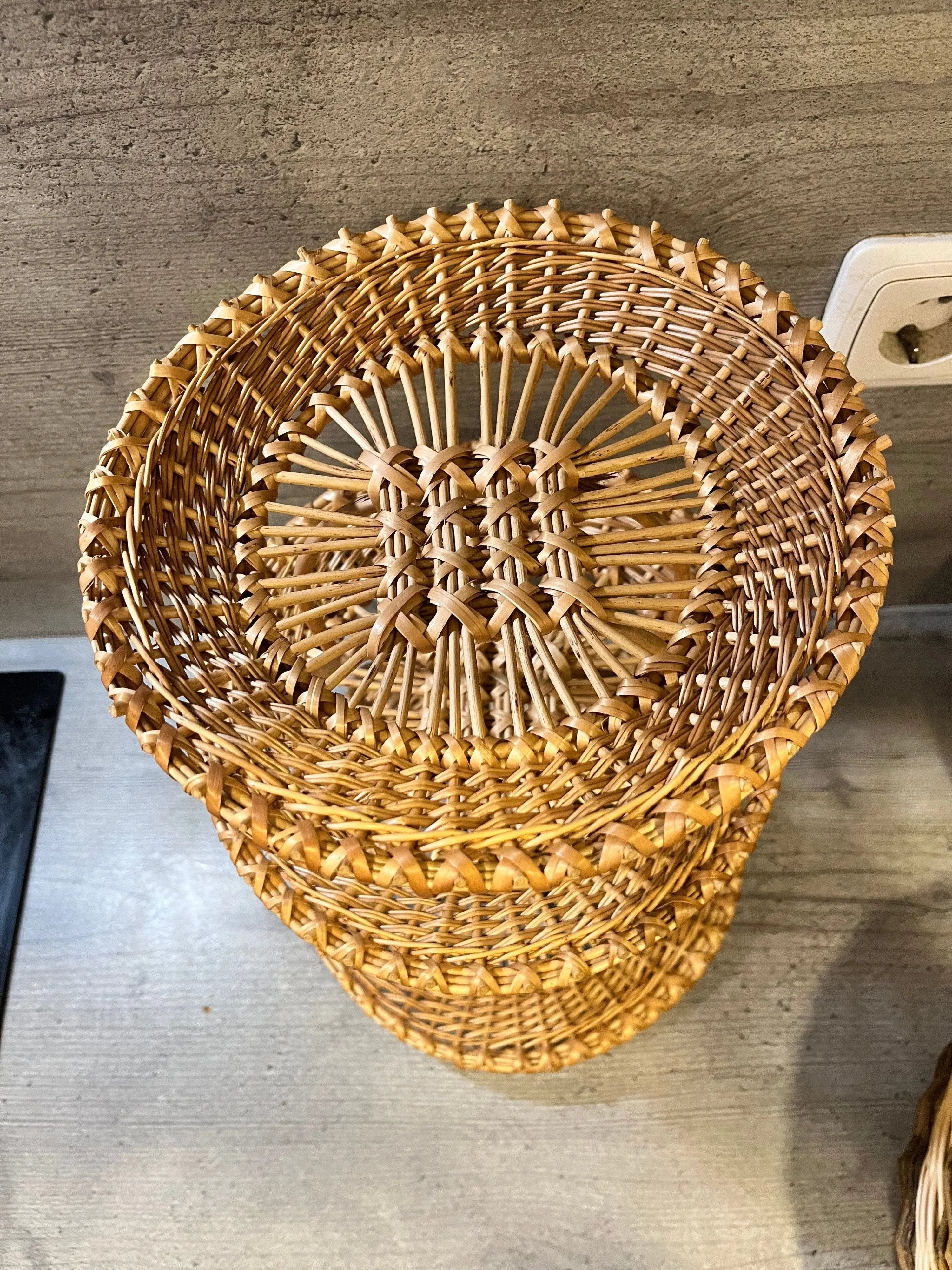 Handwoven Display Stand - Three Tier Rustic Willow Tray with Airflow Design - NaturelyWoven