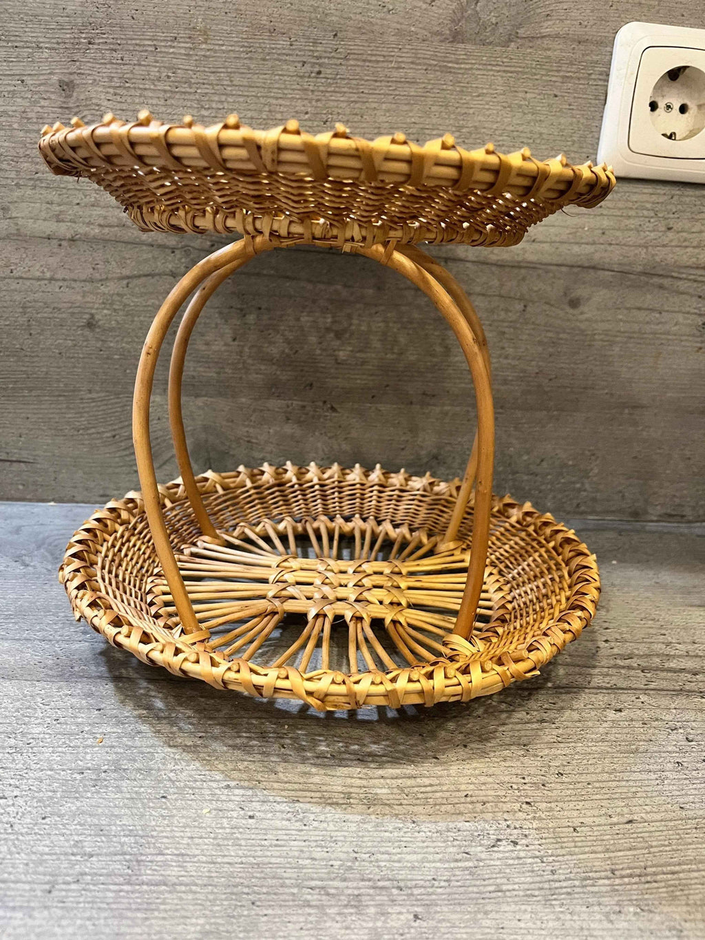 Wicker tray 003r - NaturelyWoven wicker - handmade