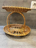 Wicker tray 003r - NaturelyWoven wicker - handmade