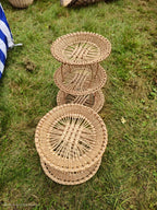 Wicker tray 003r - NaturelyWoven wicker - handmade
