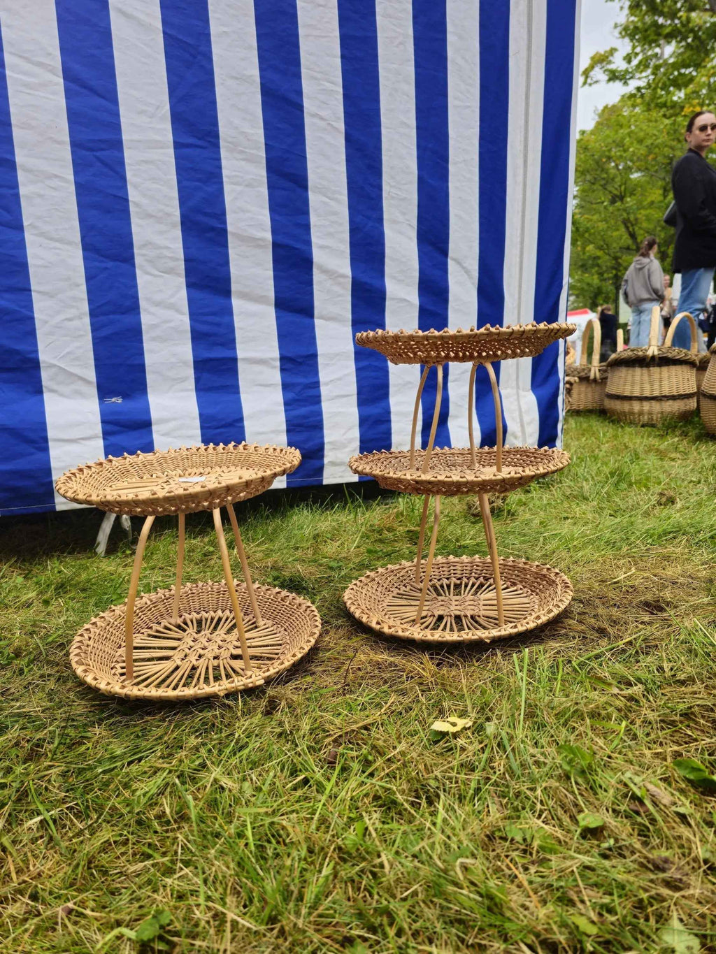 Wicker tray 003r - NaturelyWoven wicker - handmade