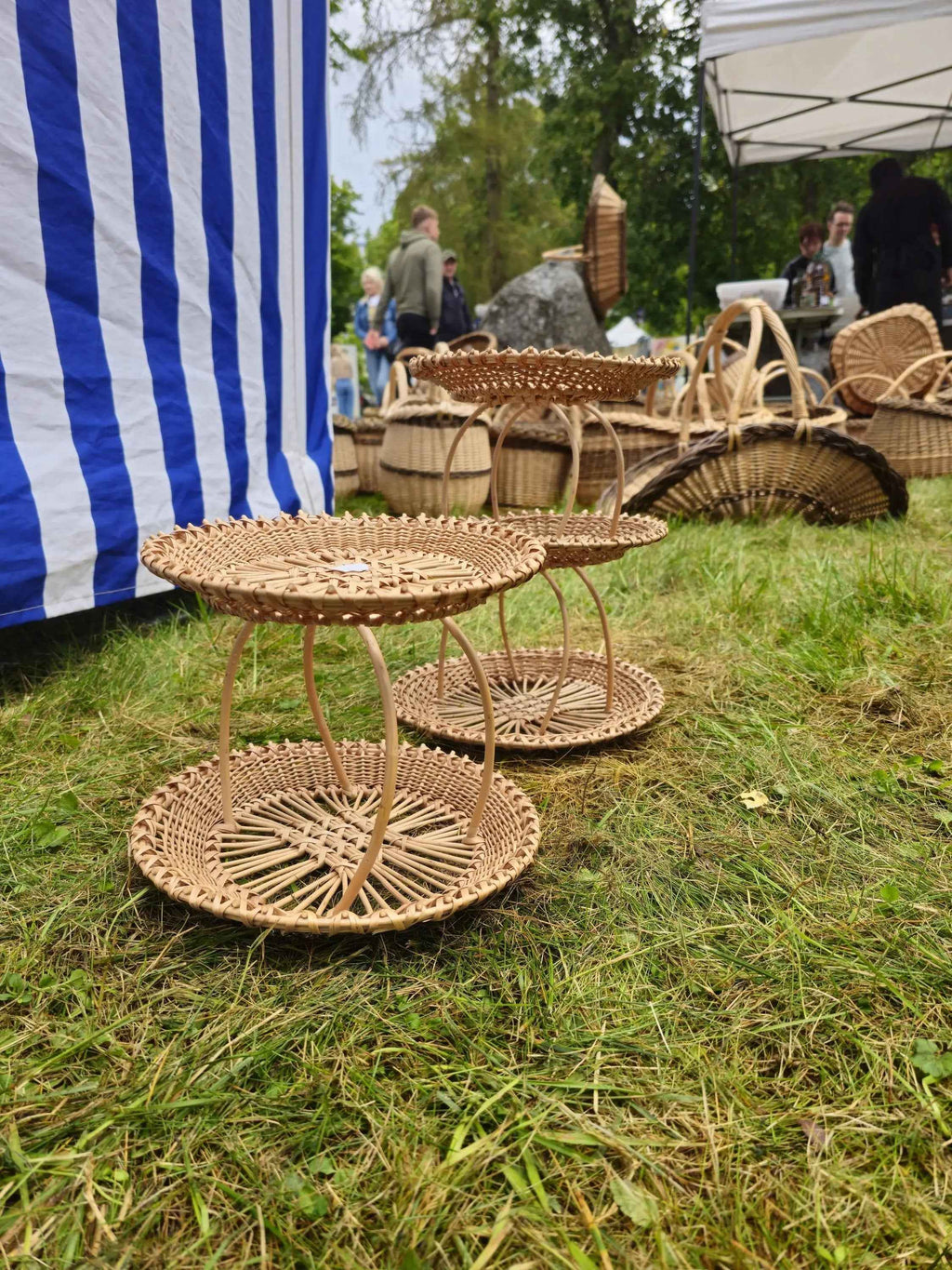 Wicker tray 003r - NaturelyWoven wicker - handmade