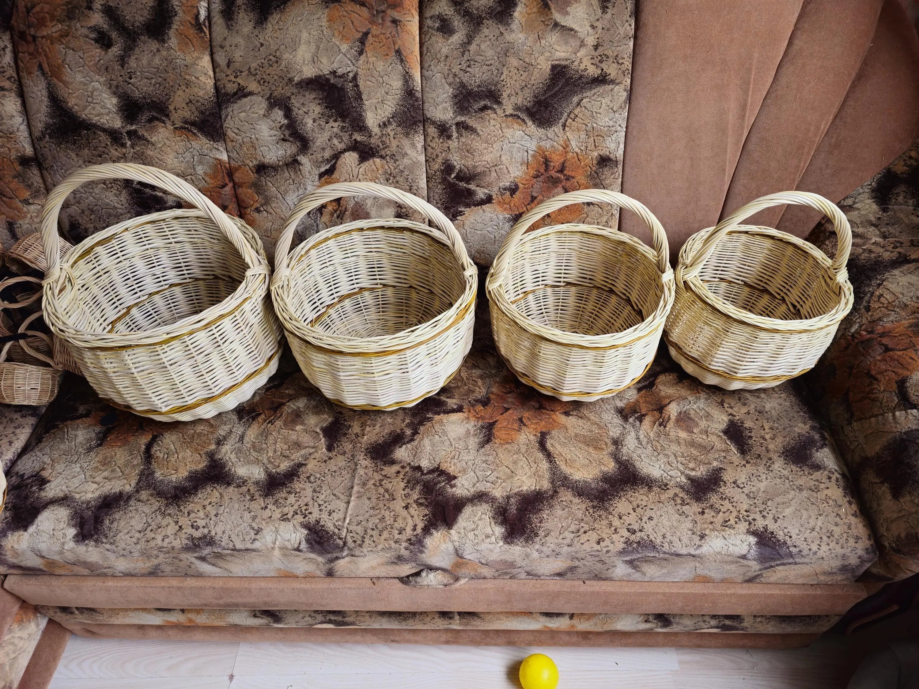 Handwoven Wicker Basket – Artisan Crafted Rustic Storage With Handle - NaturelyWoven