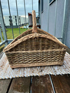 Wicker firewood basket 012b - NaturelyWoven wicker - handmade