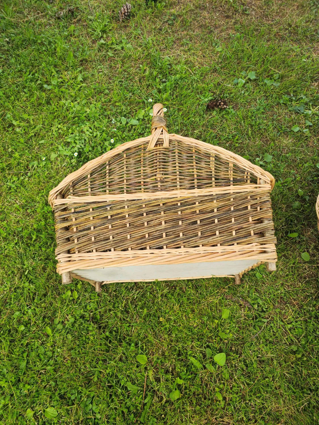 Wicker firewood basket 012b - NaturelyWoven wicker - handmade