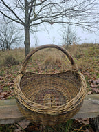 Wicker basket 032b - NaturelyWoven wicker - handmade