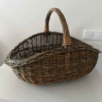 Wicker basket 032b - NaturelyWoven wicker - handmade