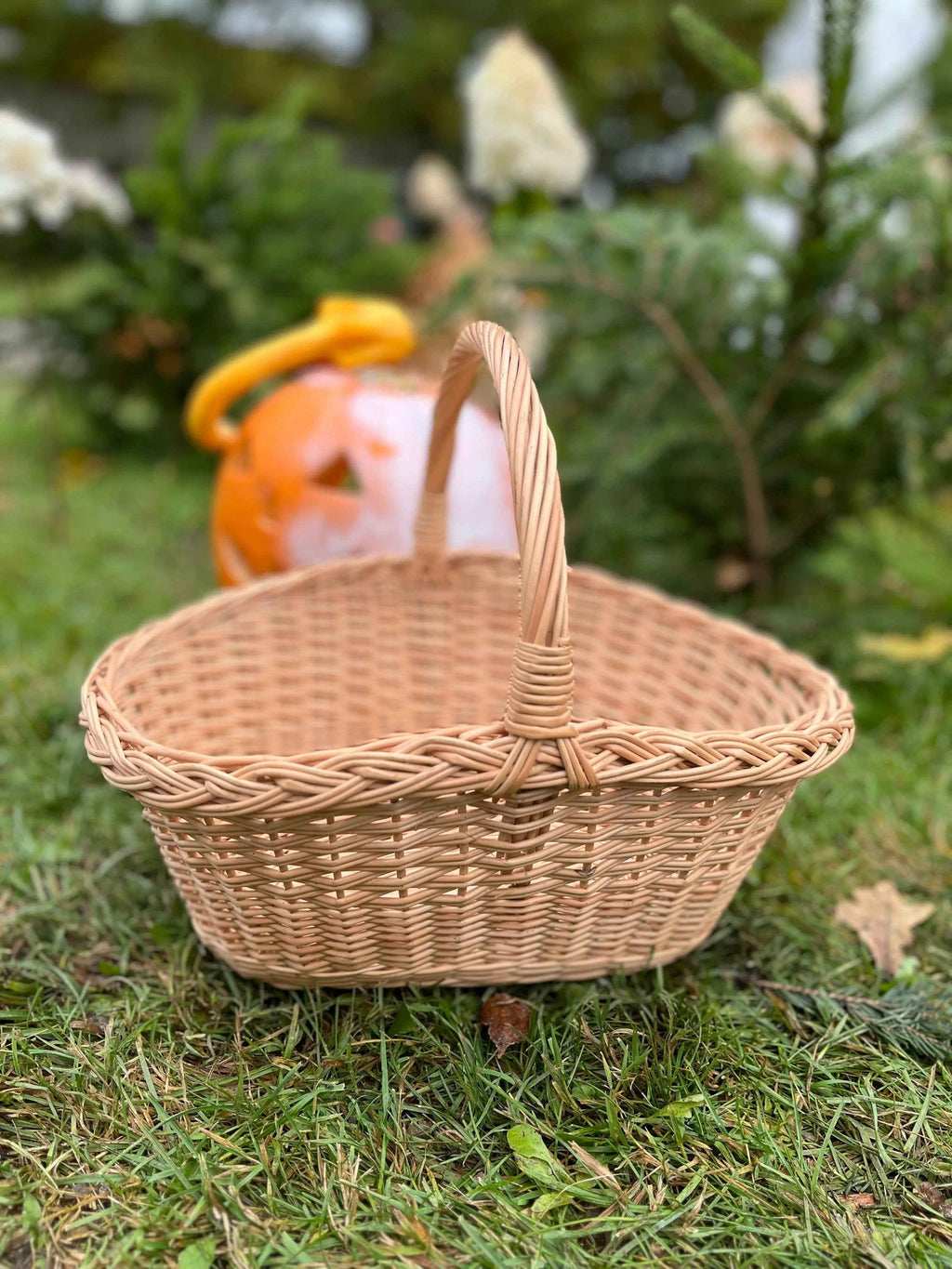 Wicker basket 020b - NaturelyWoven wicker - handmade