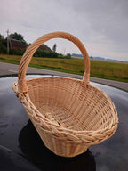Wicker basket 020b - NaturelyWoven wicker - handmade