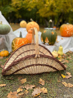 Wicker flower basket 031b - NaturelyWoven wicker - handmade