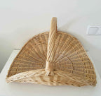Wicker flower basket 031b - NaturelyWoven wicker - handmade