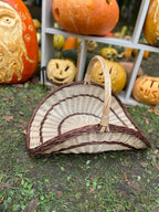 Wicker flower basket 031b - NaturelyWoven wicker - handmade