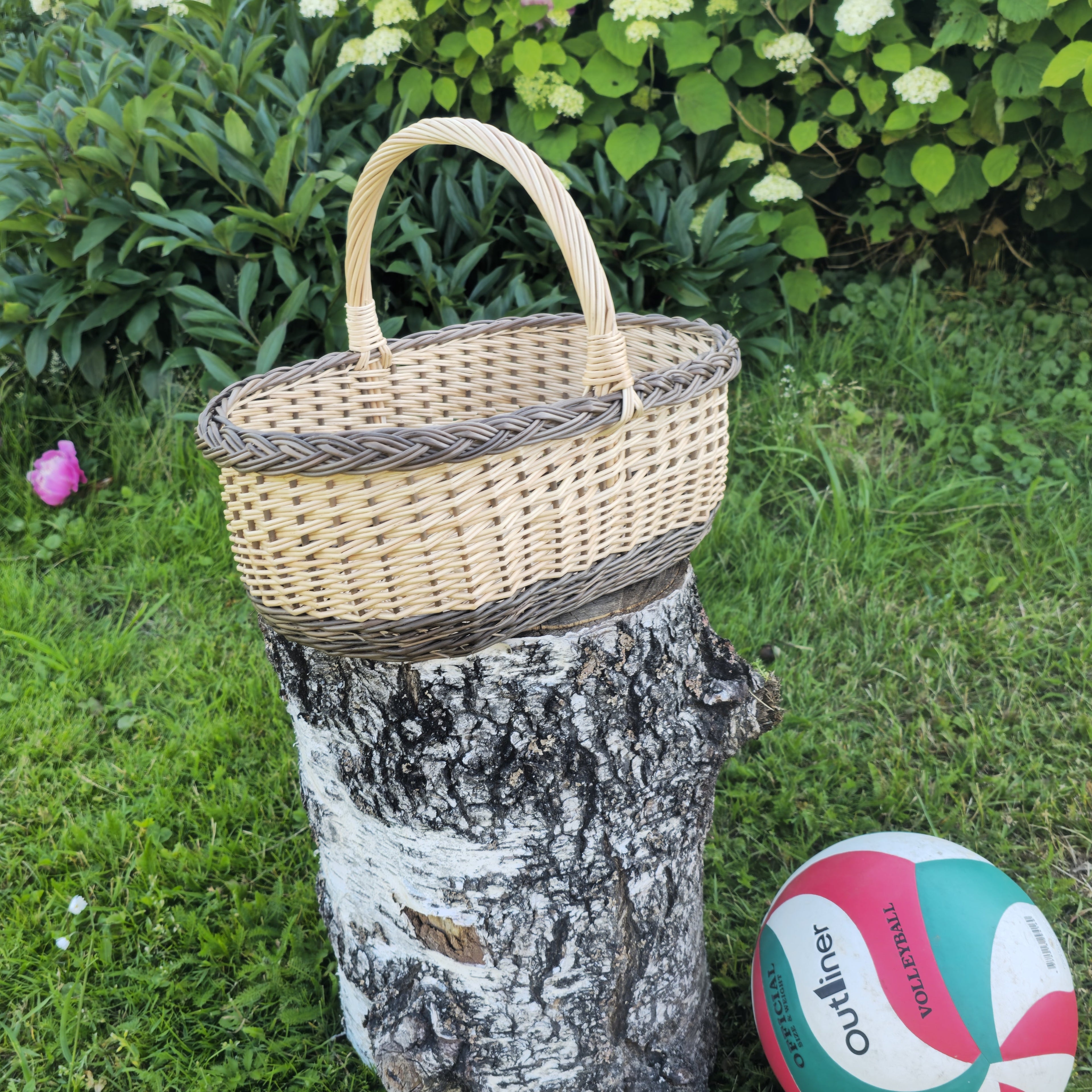 Handwoven Wicker Basket – Rustic Foraging Mushroom & Bread Gathering Basket - NaturelyWoven