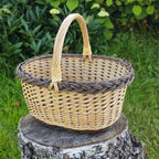 Wicker basket 033b - NaturelyWoven wicker - handmade