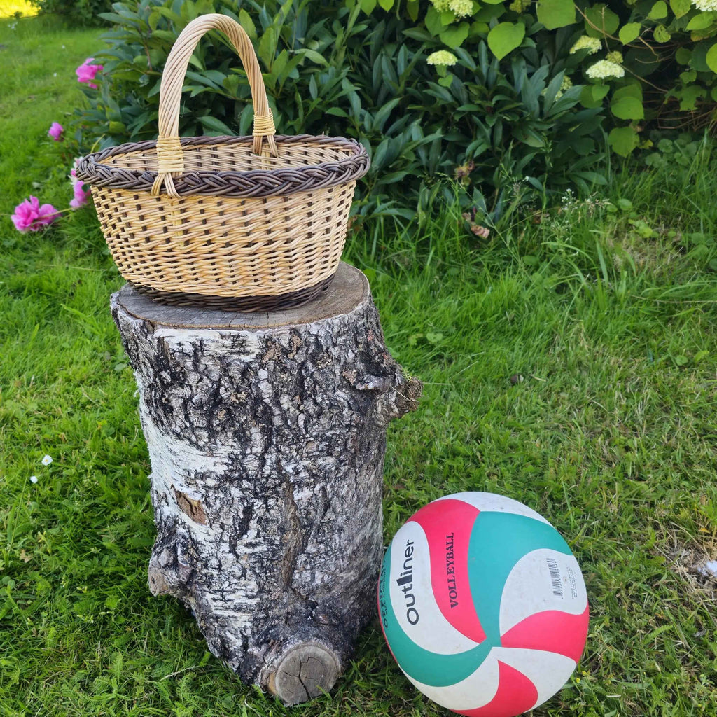 Wicker basket 033b - NaturelyWoven wicker - handmade