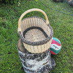 Wicker basket 033b - NaturelyWoven wicker - handmade