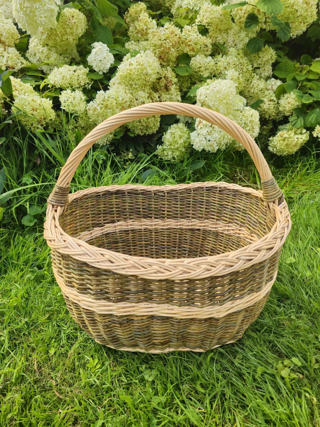 Wicker basket 050b - NaturelyWoven wicker - handmade