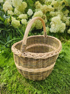 Wicker basket 050b - NaturelyWoven wicker - handmade