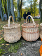 Wicker basket 046b - NaturelyWoven wicker - handmade