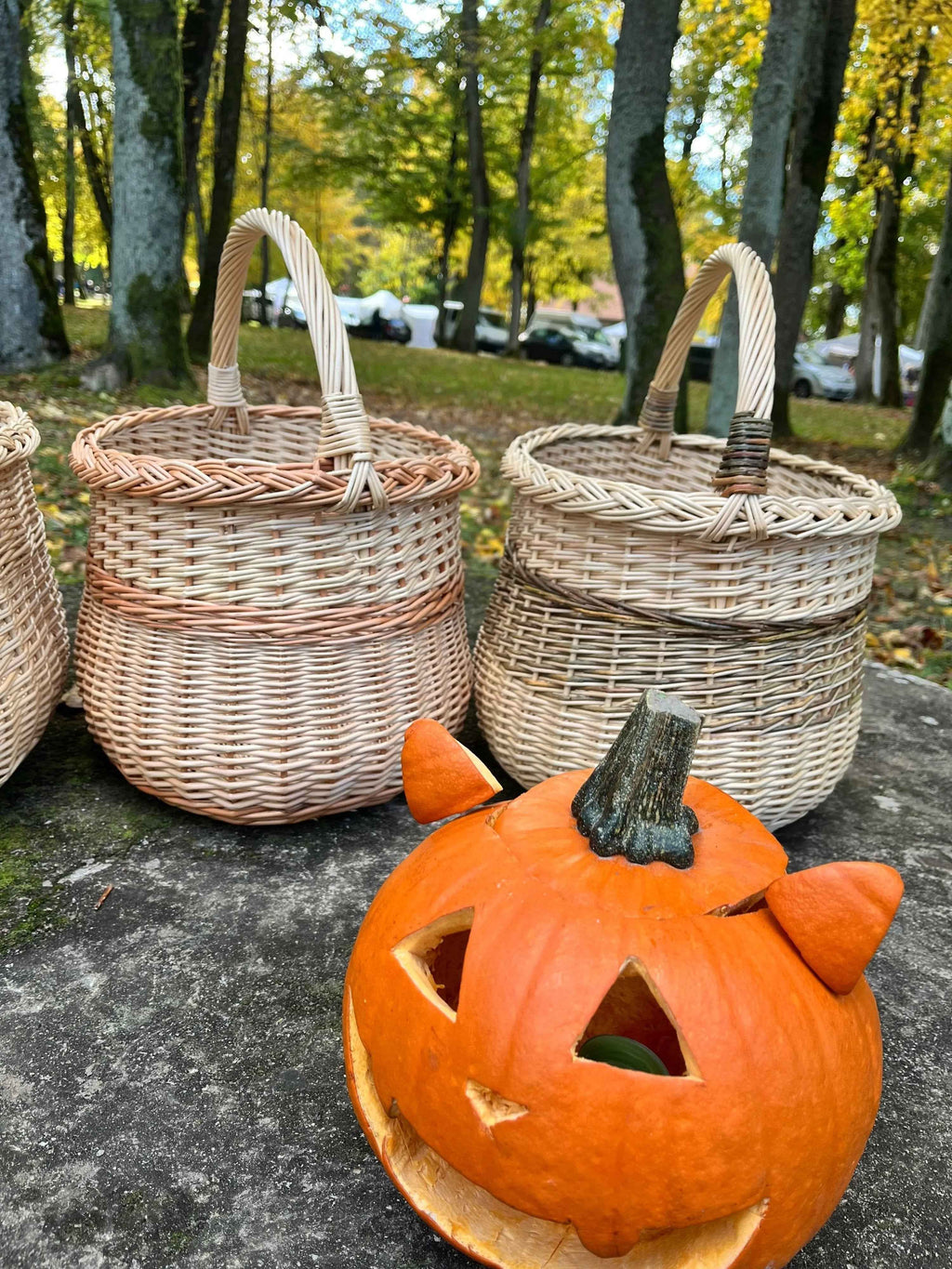 Wicker basket 046b - NaturelyWoven wicker - handmade