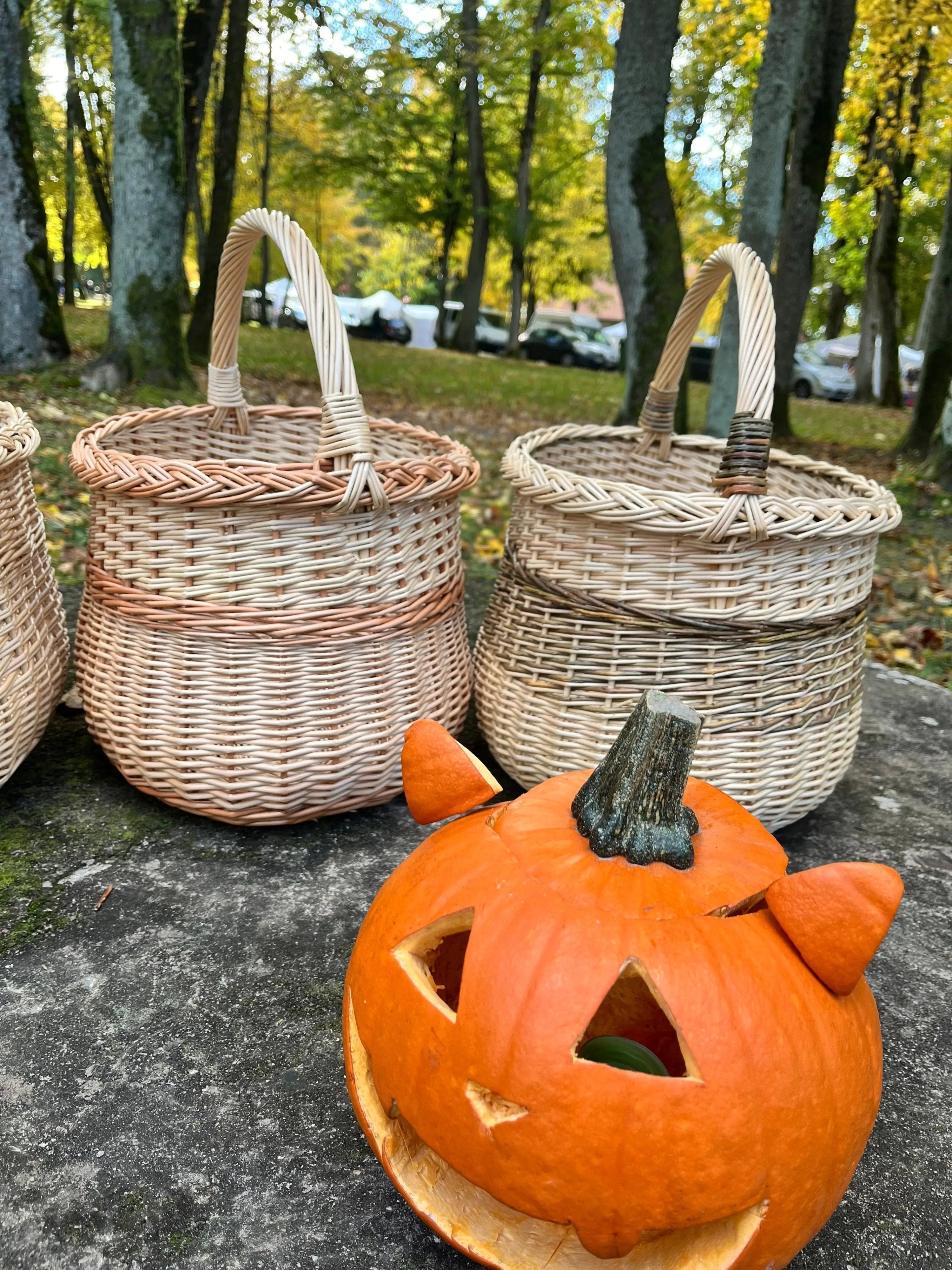 Handwoven Wicker Basket - Rustic Two Tone Oval Storage Basket for Home Decor - NaturelyWoven