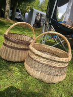 Wicker basket 046b - NaturelyWoven wicker - handmade