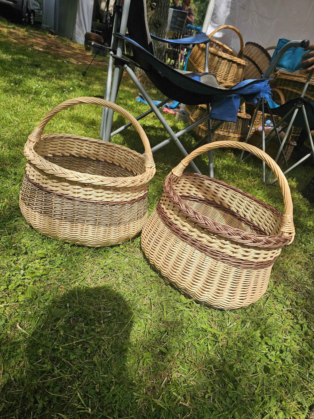 Wicker basket 046b - NaturelyWoven wicker - handmade