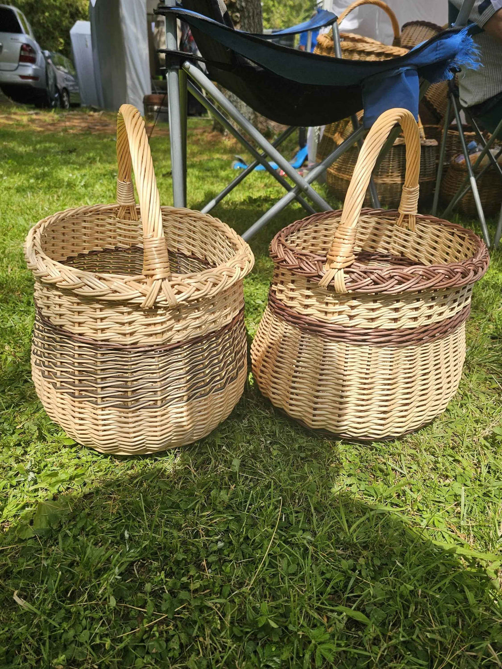 Wicker basket 046b - NaturelyWoven wicker - handmade