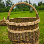 Wicker basket 046b - NaturelyWoven wicker - handmade