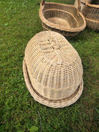 Wicker tray with lid 038b - NaturelyWoven wicker - handmade