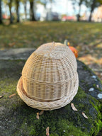 Wicker tray with lid 038b - NaturelyWoven wicker - handmade