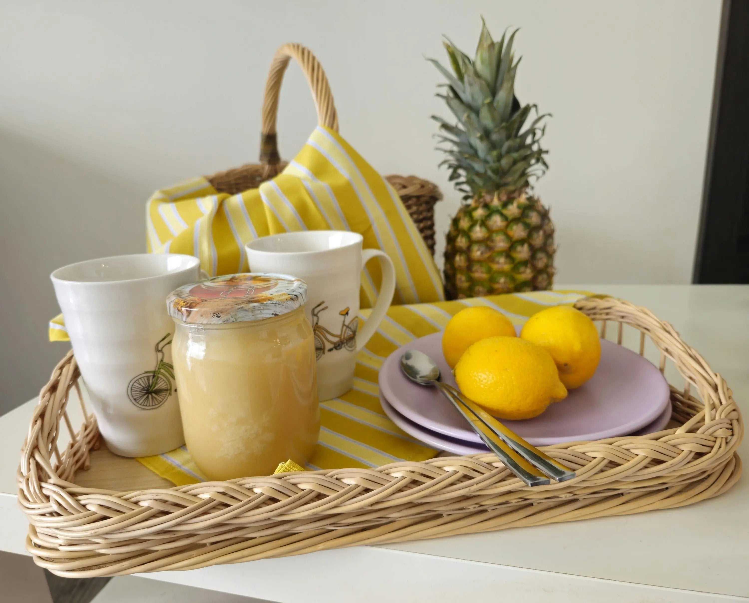 Large Natural Willow Wicker Serving Tray - NaturelyWoven