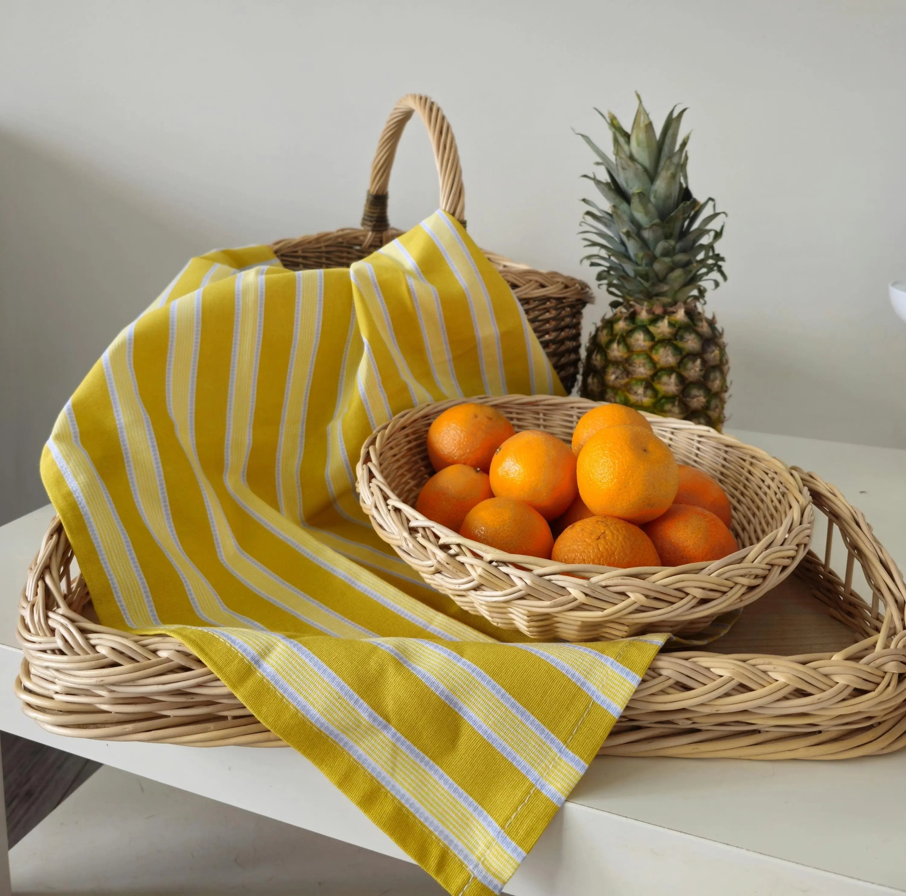 Large Natural Willow Wicker Serving Tray - NaturelyWoven