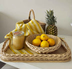 Wicker serving tray 013b - NaturelyWoven wicker - handmade