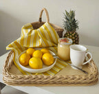 Wicker serving tray 013b - NaturelyWoven wicker - handmade