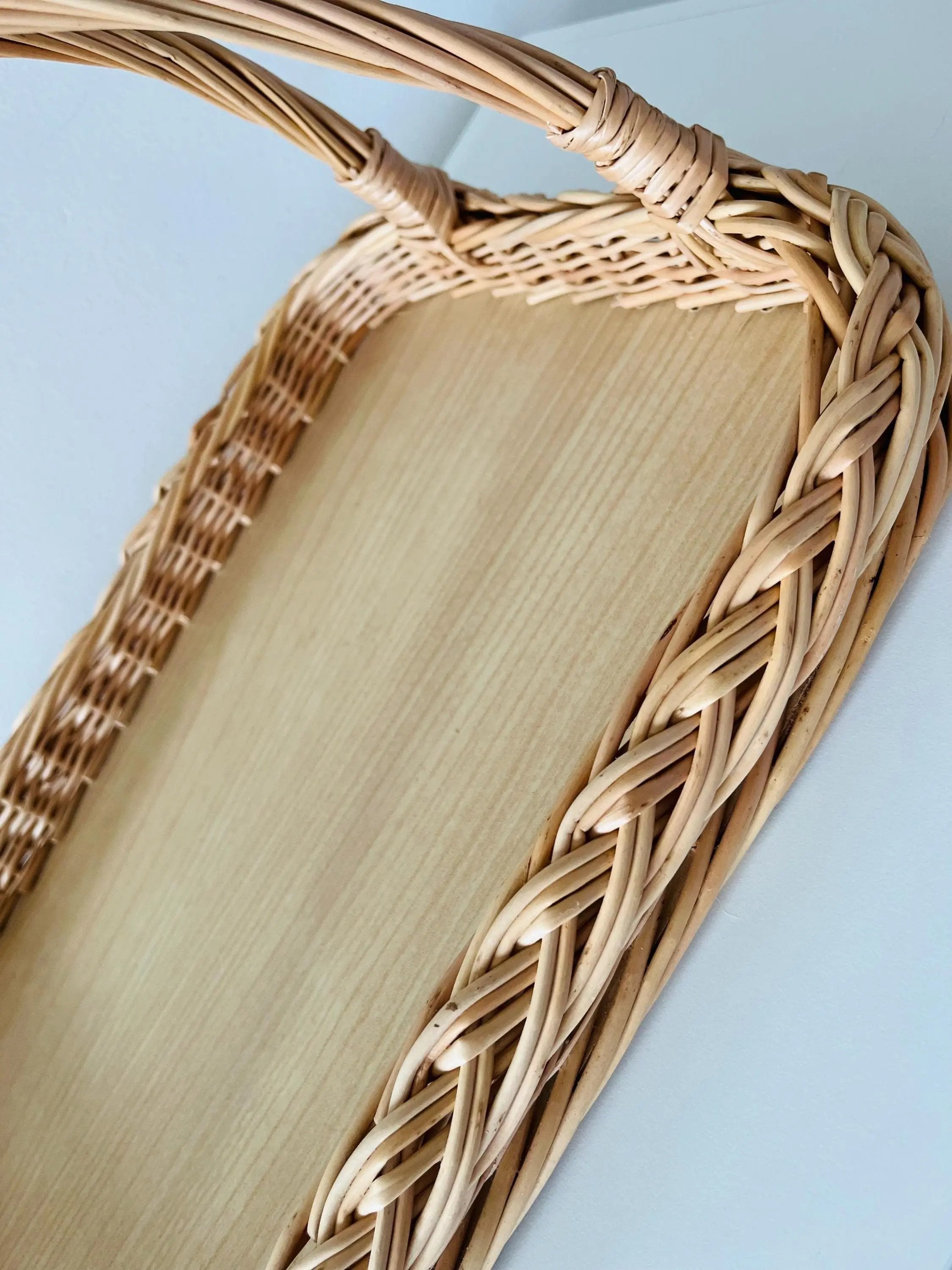 Natural Willow Wicker Serving Tray - NaturelyWoven