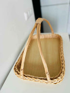 Wicker serving tray 002b - NaturelyWoven wicker - handmade