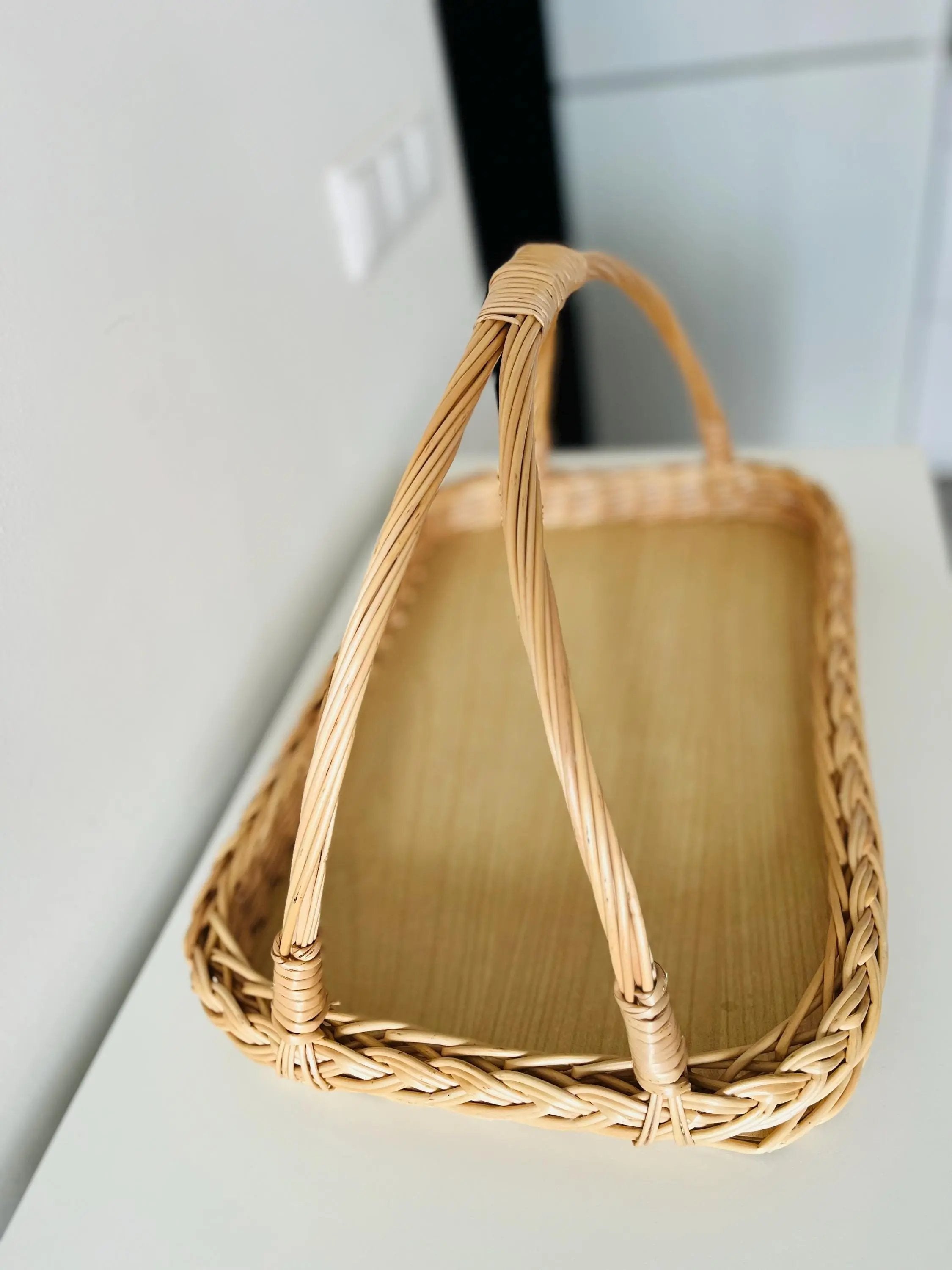 Natural Willow Wicker Serving Tray - NaturelyWoven