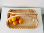 Wicker serving tray 002b - NaturelyWoven wicker - handmade