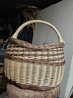 Wicker basket 039b - NaturelyWoven wicker - handmade