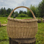 Wicker basket 028b - NaturelyWoven wicker - handmade