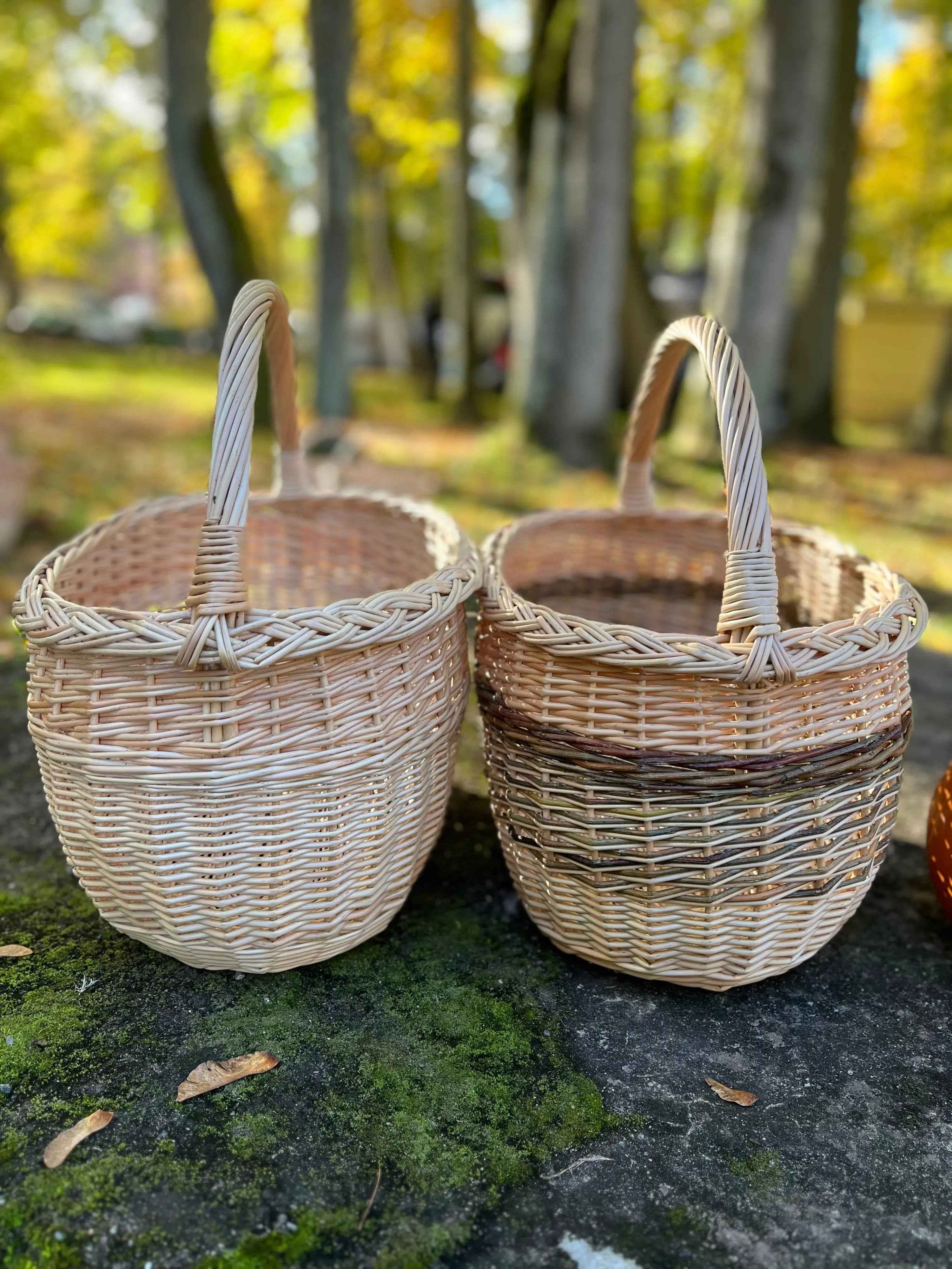 Wicker basket 028b - NaturelyWoven wicker - handmade