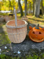 Wicker basket 028b - NaturelyWoven wicker - handmade