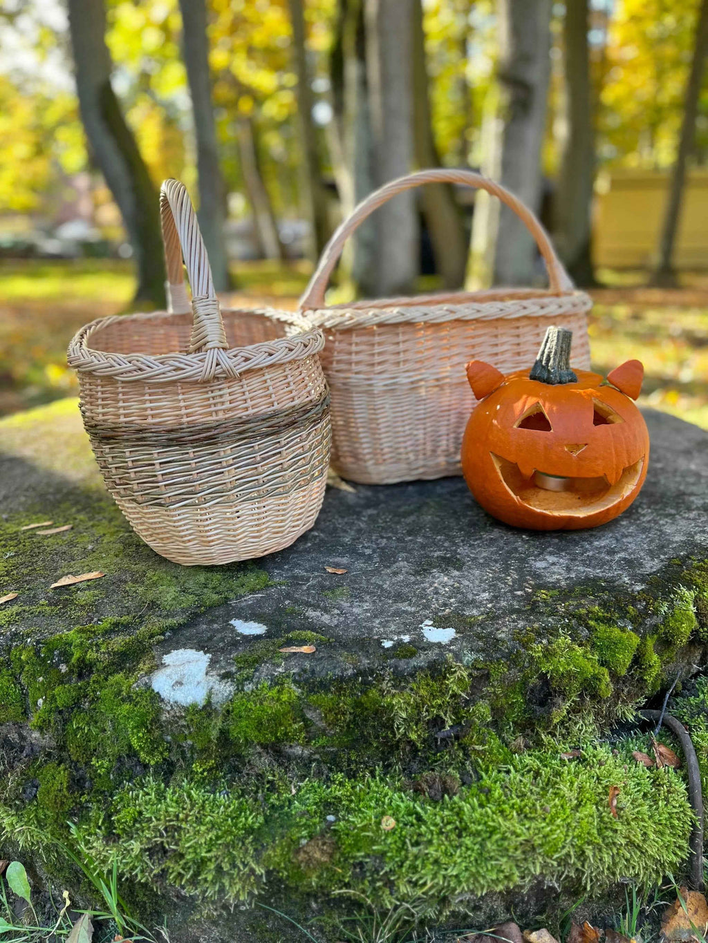 Wicker basket 028b - NaturelyWoven wicker - handmade