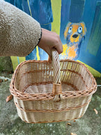 Willow basket 005b - NaturelyWoven wicker - handmade