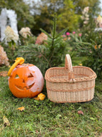 Willow basket 005b - NaturelyWoven wicker - handmade