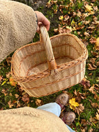 Willow basket 005b - NaturelyWoven wicker - handmade
