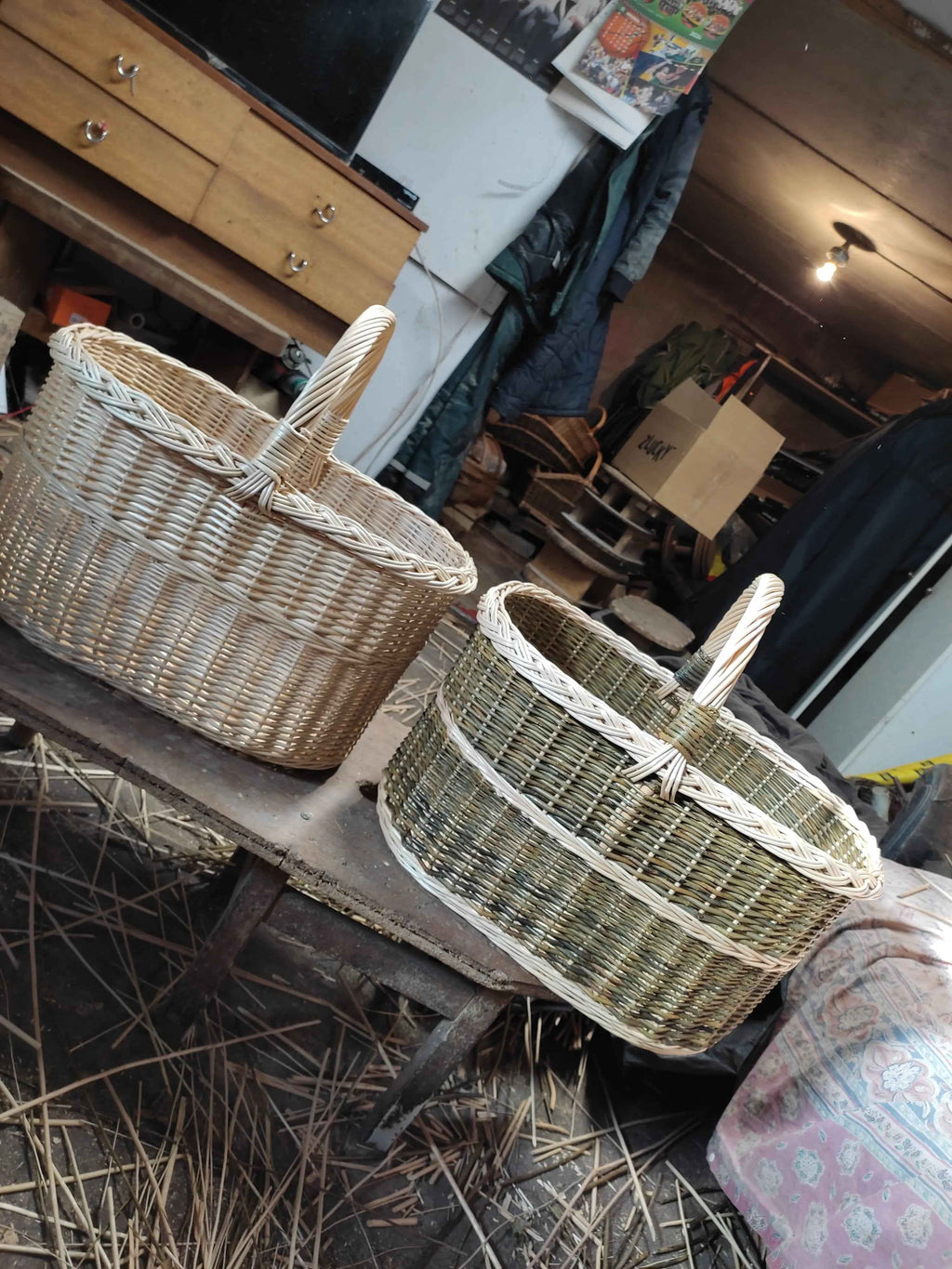 Willow basket 005b - NaturelyWoven wicker - handmade